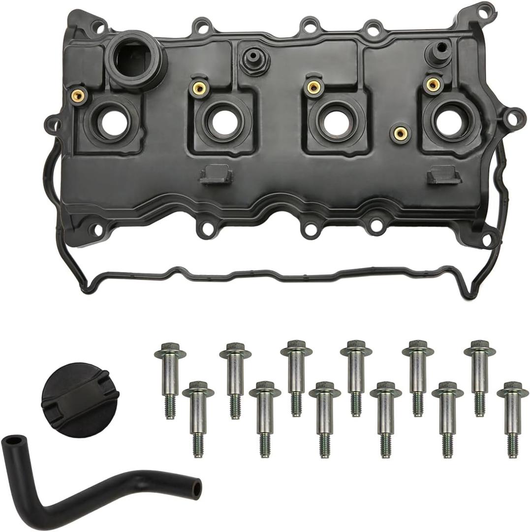 MITZONE Engine Valve Cover Compatible with 2007-2013 Nissan Altima Sentra SE-R 2.5L Part# 13264-JA00A 13270-JA00A (2007-2013 Altima Sentra)