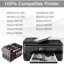 BeOne T125 Ink Cartridges Remanufactured Replacement for Epson 125 3-Pack to Use with Workforce 320 323 325 520 Stylus NX125 NX127 NX130 NX230 NX420 NX530 NX625 Printer (3 Black)