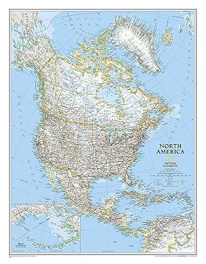 National Geographic North America Wall Map  Classic (23.5 x 30.25 in) (National Geographic Reference Map)