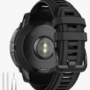 Watch Band for Garmin Instinct 3 Amoled 50mm/Instinct 3 Solar 50mm, 26mm Silicone Replacement Watch Strap