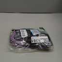 PetAmi Hands Free Dog Leash, Running Leash Belt Bag for Walking, Jogging, Waist Double Zipper Pouch with Poop Dispenser, Dual Padded Handles Reflective Bungee Single, Purple, 1 Leash