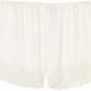 Intimissimi Woman's Lace Trim Silk Shorts (Beige, M)