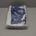 GarveeHome Blue 5x7 Area Rugs for Living Room, Washable Rug for Home Decor, Indoor Non Slip Carpet, Soft Low Pile Christmas Rug with Xmas Tree Reindeer Snowflake for Bedroom, Dining Room