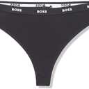 BOSS Women's Logo Waistband Low Rise Thong