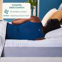 Sleep Innovations Dual Layer 4 Inch Memory Foam Mattress Topper, Full Size, Medium Support, 2 Inch Cooling Gel Memory Foam Plus 2 Inch Pillow Top Cover