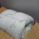 Ultra Soft Queen Size Mattress Topper - Viscose Made from Bamboo Pillow Top Mattress Pad for Back Pain Relief - Naturally Cooling for Hot Sleepers, Green