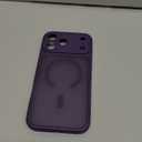 CANSHN Magnetic Compatible with iPhone 17 Pro Max Case, Upgraded [Full Camera Protection] [Compatible with Magsafe] [Translucent Matte] Shockproof Protective Phone Cover 6.9 Inch - Deep Purple