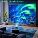 Mini Projector with WiFi and Bluetooth, Outdoor Portable Mini Projector for iPhone Supports 1080P with Built-in Speaker, Movie Projector for Home Theater Compatible with iOS/Android/PC/TV Stick/HDMI
