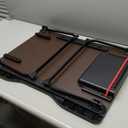 Laptop Desk for Bed, SAIJI XX-Large Foldable Bed Tray Table for Eating Breakfast, Writing, Working, Gaming, Drawing with Storage Drawer, Handrest Bookstand, Tablet Stand, Phone Stand(Black Cherry)