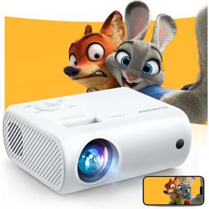 Mini Projector, CLOKOWE 2024 Upgraded Portable Projector with 9000 Lux 