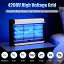 Indoor Bug Zapper, 20W Insect Killer & Mosquito Trap with UV Light, 3-Lamp Electric Fly Zapper for Home, Kitchen, Bedroom & RV