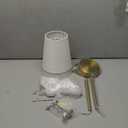 Battery Operated Wall Sconce Set Of Two with Remote Control, Indoor Not Hardwired Dimmable Battery Operated Wall Sconce Light Fixture with Fabric Linen Shade For Bedroom Living Room, Bulb Included ( C (Bronze)