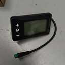 Electric Bike 36V 48V GD01 LCD Display Meter, 5 Pin Waterproof Plug Digital Cycling Computer with Real Time Speed Battery Data Display for 0.9in/22.2mm Handlebar, JN Controller Compatible