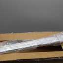 Cordless Vinyl Mini L Blinds 29" W x 48" H, 1" Slat White Horizontal Windows L Blind for Door, Shades, Camper, Light Filtering