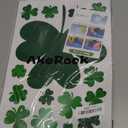 St Patricks Day Window Clings, 109 Pcs Shamrock Window Stickers for St Patricks Day Decorations