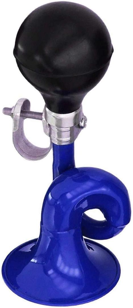 Coolrunner Bugle Horn, Retro Clown Horn, Kids Bike Horn, Classic Vintage Metal Twist Loudspeaker Siren Hooter Snail Air Horn for Vehicles Bicycles Golf Cart