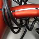 Professional Ionic Salon Hair Dryer, 2200 Watt Powerful AC Motor Ceramic Tourmaline Ion Blow Dryer, Quiet Hair Dryers with Diffuser & 2 Concentrator Nozzle Attachments Black/Red