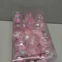 Unves 30 Pcs Pink Christmas Ornaments, 60mm/2.36" Pink Ornaments for Christmas Tree Decorations Set, Farmhouse Rustic Holiday Hanging Xmas Ball for Home Party Decor