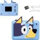 ekids Bluey Kids Camera with SD Card, Digital Camera for Kids with Video Recording, Built-in Digital Stickers for Fans of Bluey Toys