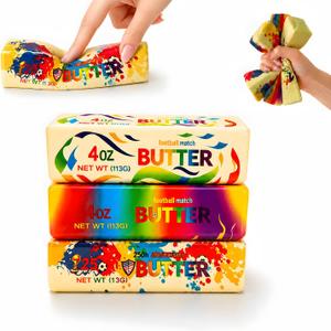 World Cup Butter Squishy 3 Pack for Kids Teens Adults, Soccer Match Themed Slow Rising Squishy Squeeze Toys, Cute Fidget Toys for Desk Breaks Office School Travel, Party Favors Gifts