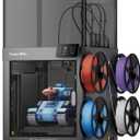 FLASHFORGE Creator 5 Pro 4-Toolhead 3D Printer, Industrial Multi-Material & Color Printing, 65°C Active Heated Chamber, Near-Zero Waste System, CoreXY 600mm/s Printing