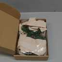 Retrowavy 12 Pcs Christmas Kitchen Cabinet Wreaths with Ribbon 3.94 Inch Mini Christmas Wreath Small Kitchen Xmas Decor for Window Door(Linen Color,Classic Style)