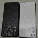 RUMDEY 2 Pack Cute Cheetah Print for Samsung Galaxy S20 Phone Case 6.2", Luxury Leopard Pattern Design Cases Soft Silicone Slim TPU Shockproof Protective Bumper Cover for Women Girls - Black & White