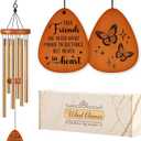 Aurahouse Galentines Gifts, Best Friend Birthday Gifts for Women, Friendship Gifts for Women Friends Wind Chimes, Bestie Friendsgiving Gift for Best Friend Woman Men, Long Distance Friendship Gift (25.5 in)