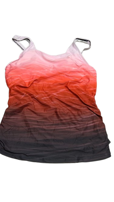 Aqua Eve Womens Tankini Tops Only Tummy Control Swim Tank Top Modest Swimsuit Top Bathing Suit Top No Bottom,L
