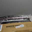 in-Channel Rain Guards for 2021-2026 Jeep Grand Cherokee L, Window Visor Shields Vent Deflector Shade Wind Dark Smoke 2022 2023 2024 2025 21 22 23 24 25 26, Tape-On Inside-Mount, 4PCS