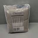Topfinel Linen 100% Blackout Pinch Pleated Curtains 2 Panels 102 Inch Long, 40"W x 102"L