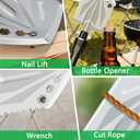 Foldable Camping Shovel - 14.6" High Carbon Steel Portable Multitool Entrenching Tool for Backpacking, Hiking, Survival & Car Emergency - Lightweight & Rustproof (Basic 14.6" E-Tool)