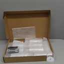 kakoya Flickering Flameless Candles Battery Operated with Remote and 2/4/6/8 H Timer Acrylic Led Pillar Candles Pack of 9 (appr D2.3"xH5.5"6.5"7.5")with Realistic 3D Wick Candles for Home Decor (White)