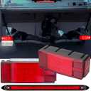 LED Boat Trailer Lights, Submersible LED Trailer Light Kit w/Wiring Harness Combined Stop Tail Lights, Amber Side Marker Lights, 3rd Light Bar for Camper Truck Snowmobile Over 80" Inches
