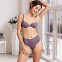 Women's Cotton Underwear High Waiste Full Coverage Ladies panties Breathable Briefs Underpants Regular & Plus Size (L)