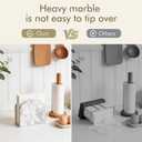 Marble Napkin Holder for Table, Upright Napkin Holders with Marble Unique Texture, Standing Napkin Dispenser for Kitchen Dining Room Counter Tops, Restaurant (Height 5.9")