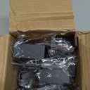 4 Pack Stocking Holders for Mantle for Christmas Decorations,2 in 1 Mantle Garland Holder for Hanging Christmas Stockings,No Drilling Required & Adjustable Garland Hanger, Metal(Black)