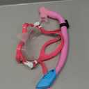 Gintenco Kids Snorkel Set, Diving Mask for Children as Unisex Kids Swimming Goggles, Anti-Fog Diving Mask and Dry Top Snorkel Combo Set for Junior and Youth (Pink/Blue)
