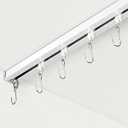 FELIDESIGN Ceiling Curtain Track, Room Divider Rail Set, White, 18ft-24ft