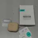 ESR for AirPods 4 Case, Compatible with Apple AirPods 4 Case (2024) (USB-C), Magnetic Lid, Full Drop Protection Cover with Carabiner, Cloud Series, Desert Titanium