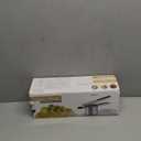 Potato Ricer, Ricer for Mashed Potatoes, 3 Interchangeable Discs Potato Masher Stainless Steel for Fluffy Mashed Potatoes, Heavy Duty Spaetzle Maker with Silicone Handle, for Gnocchi Spaghetti (Black)