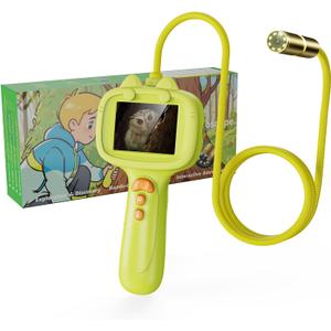 Borescope Camera Toy with Light for Kids, Waterproof STEM Explorer Scope, Fun Science Toy for Outdoor Nature, Perfect Birthday for Boys & Girls 4 5 6 7 8 9 10 Years Old