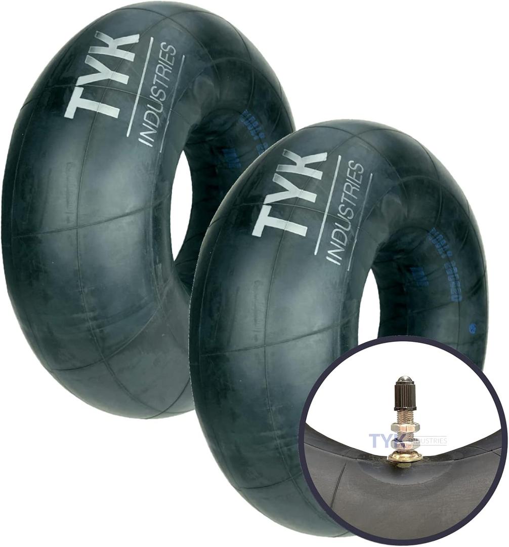 22x11-10, 20x10-10 ATV, UTV, Lawn Tractor, Golf Cart Tire Inner Tubes with Straight Metal TR6 Valve Stems by TYK Industries