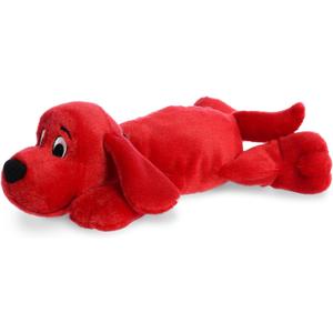 Aurora Playful Clifford Laying Clifford Stuffed Animal - Childhood Nostalgia - Lasting Companionship - Red 12 Inches