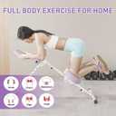 CRYSTAL Ab Machine, Adjustable Ab Machine,Ab Trainer Machine,Ab Dominal Exercise Machine at Home Gym for Stomach Workout with LCD Monitor,Ab Workout Equipment