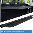 ECCPP Cargo Cover 2007-2017 Fit for Jeep for Compass Patriot SUV Retractable Rear Trunk Cover Shade Luggage Tonneau Security Cover