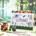 2 Rolls 65.6ft Camping Forest Classroom Bulletin Border Decor | Hiking Tree Bear Tent Border Trim Decor, Back to School Bulletin Board Strips Decorations, Office Chalkboard Party Decoration