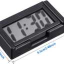 Frienda 3 Pieces Mini Digital Clock Small Digital Clock Stick on Battery Operated Self Adhesive Bracket for Car Dashboard Fridge (Black), Missing piece