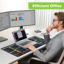Excel/Word/Power Point/Windows Mouse Pad Set,Non-Slip&Waterproof,Extended Large XL Cheat Sheet Gaming Mousepads for Desk,Stitched Edge Rubber Sole for Home Office(31.5"X 11.8")