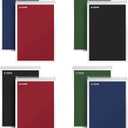 TOPS Spiral Steno Books 8 Pack, 6" x 9", Gregg Rule White Paper, Assorted Covers, 80 Sheets per Book/8 Books per Pack, Red, Black, Blue, Green (80219)